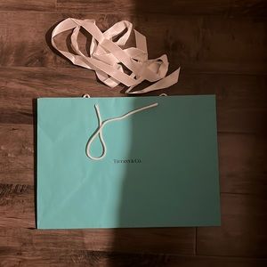 Tiffany and co shopping bag large